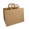 Bolsa Papel Reciclado 250 U. kraft  32+22x25 Cm. - Proveedor Lavandería Industrial