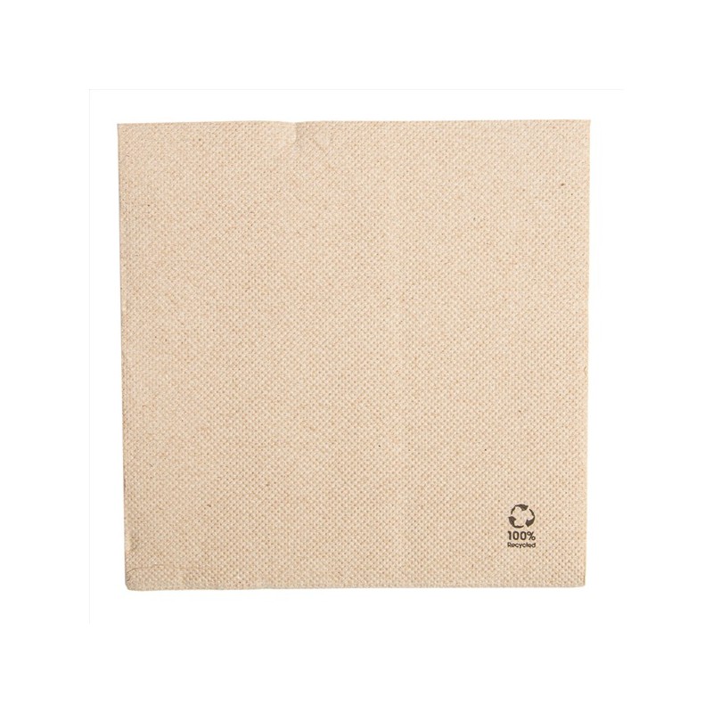 Servilletas "Double Point" 30x30 Natural Reciclado - Proveedor Lavandería Industrial