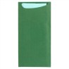 Bolsa Cubierto+Servilleta Verde Just in Time 100Ud - Proveedor Lavandería Industrial