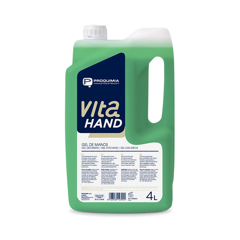 Gel de Manos Vita Hand 4 L - Proveedor Lavandería Industrial
