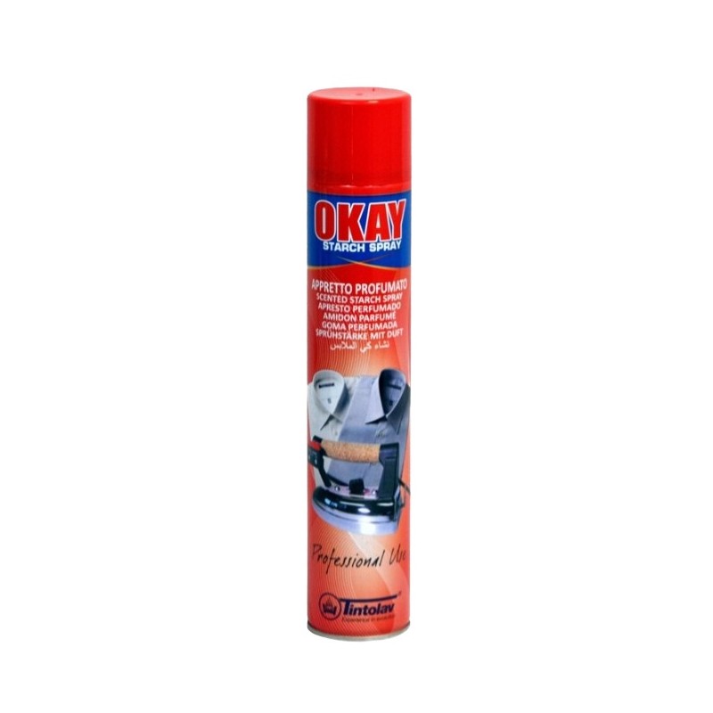 Spray Okay Apresto perfumado 500 ml. - Proveedor Lavandería Industrial