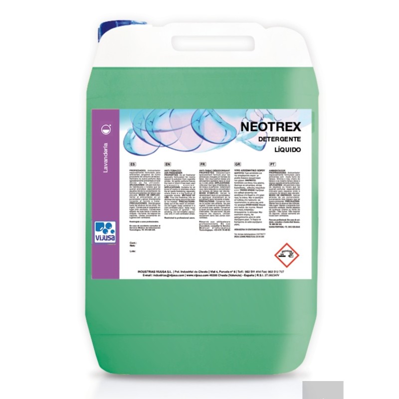 Detergente Neotrex 20 L. - Proveedor Lavandería Industrial