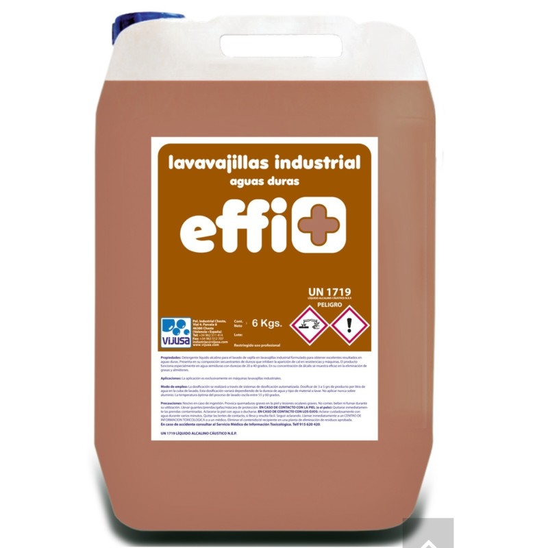 Lavavajillas Aguas Duras Effi+ 6 Kg. - Proveedor Lavandería Industrial