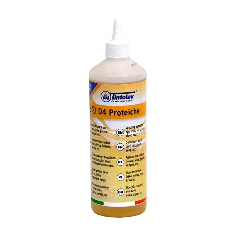 D4 Desmanchante específico 1 litro - Proveedor Lavandería Industrial