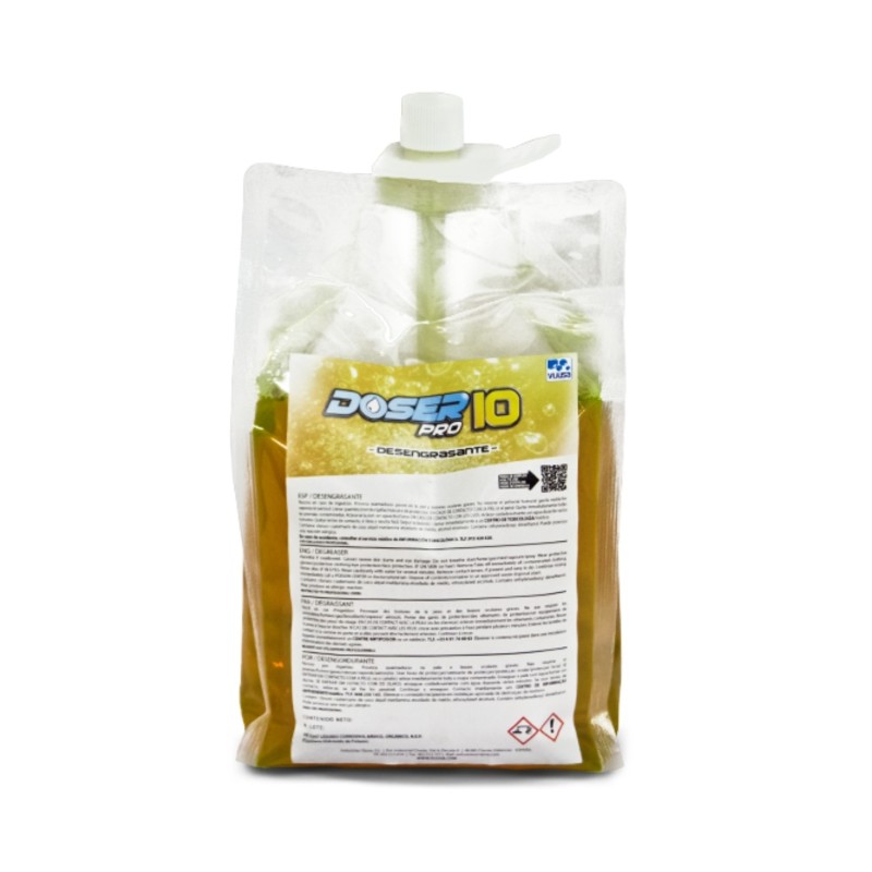 Doser Pro 10 Desengrasante 1,5 L/bolsa. - Proveedor Lavandería Industrial