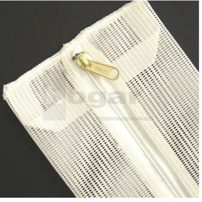 Bolsa Malla blanca 15*80 Cremallera Corbata - Proveedor Lavandería Industrial