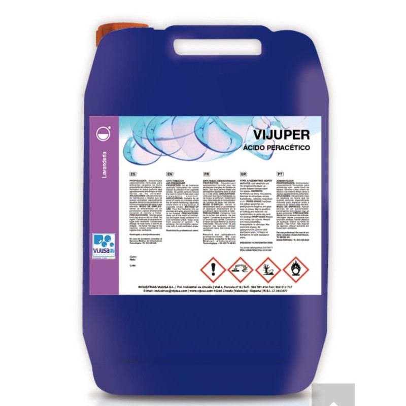 Desinfectante Acido Peracetico Vijuper 22 Kg. - Proveedor Lavandería Industrial