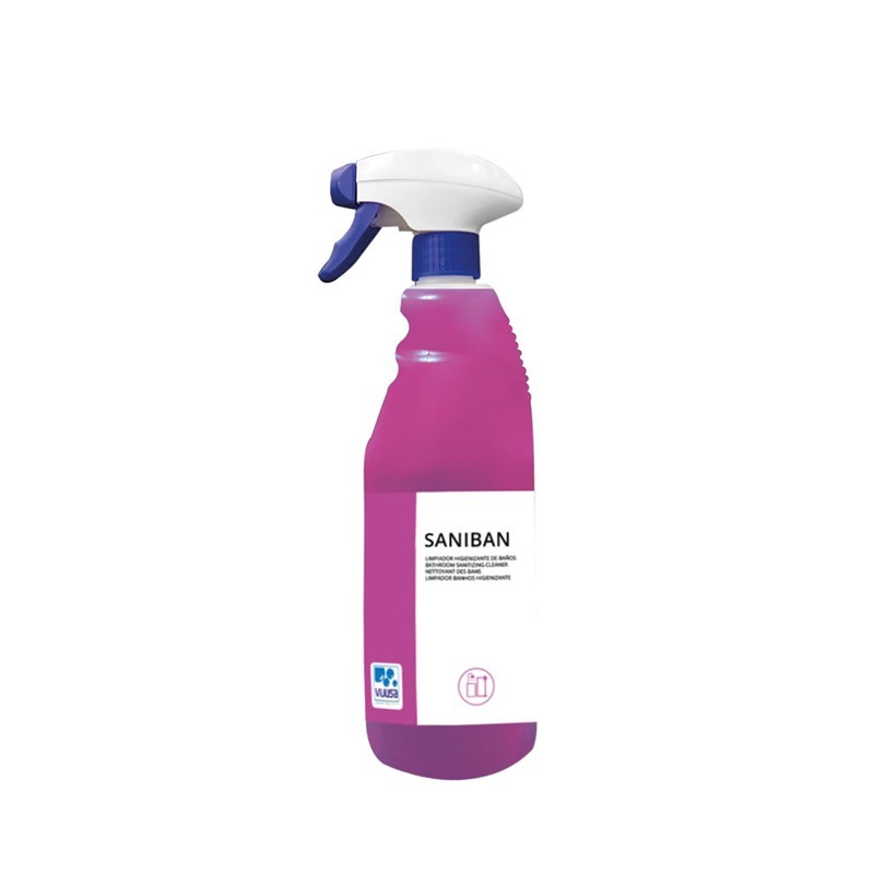Limpiador Baños Saniban 750 Ml. - Proveedor Lavandería Industrial