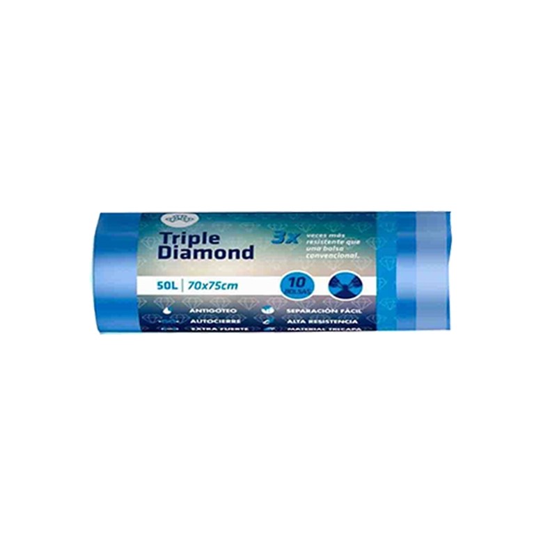 B.Basura Azul 70x75 Autocierre 10R/18Caja - Proveedor Lavandería Industrial