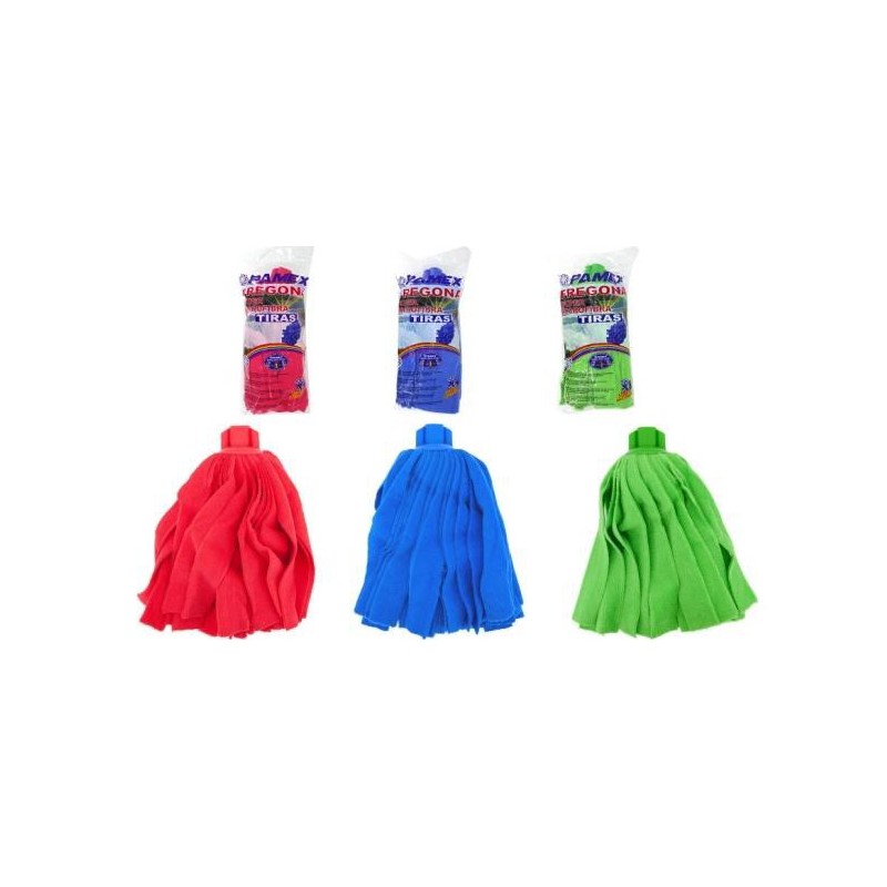 Fregona Microfibra tiras Colores Surtidos 155 Gr - Proveedor Lavandería Industrial
