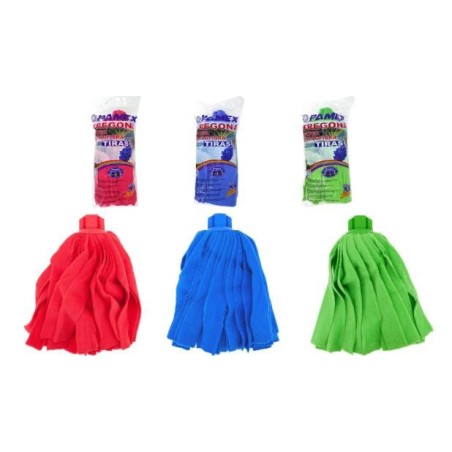 Fregona Microfibra tiras Colores Surtidos 155 Gr - Proveedor Lavandería Industrial