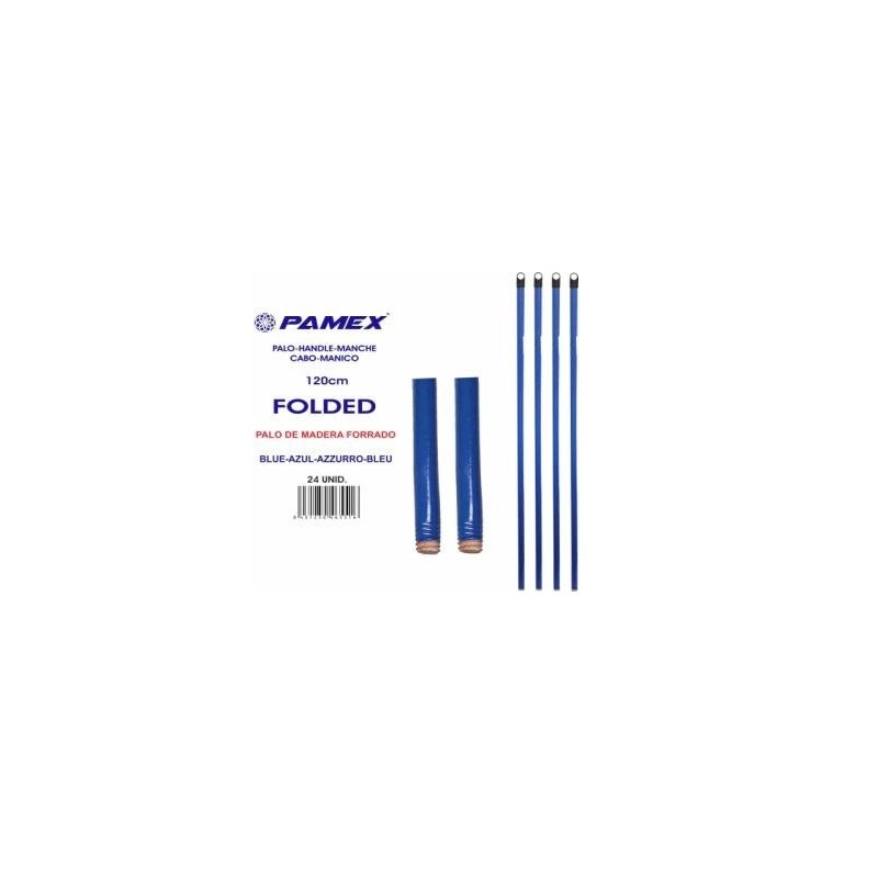 Palo madera120cm Folded Azul - Proveedor Lavandería Industrial