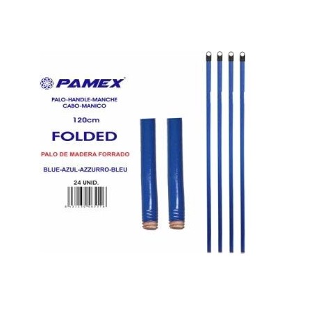 Palo madera120cm Folded Azul - Proveedor Lavandería Industrial