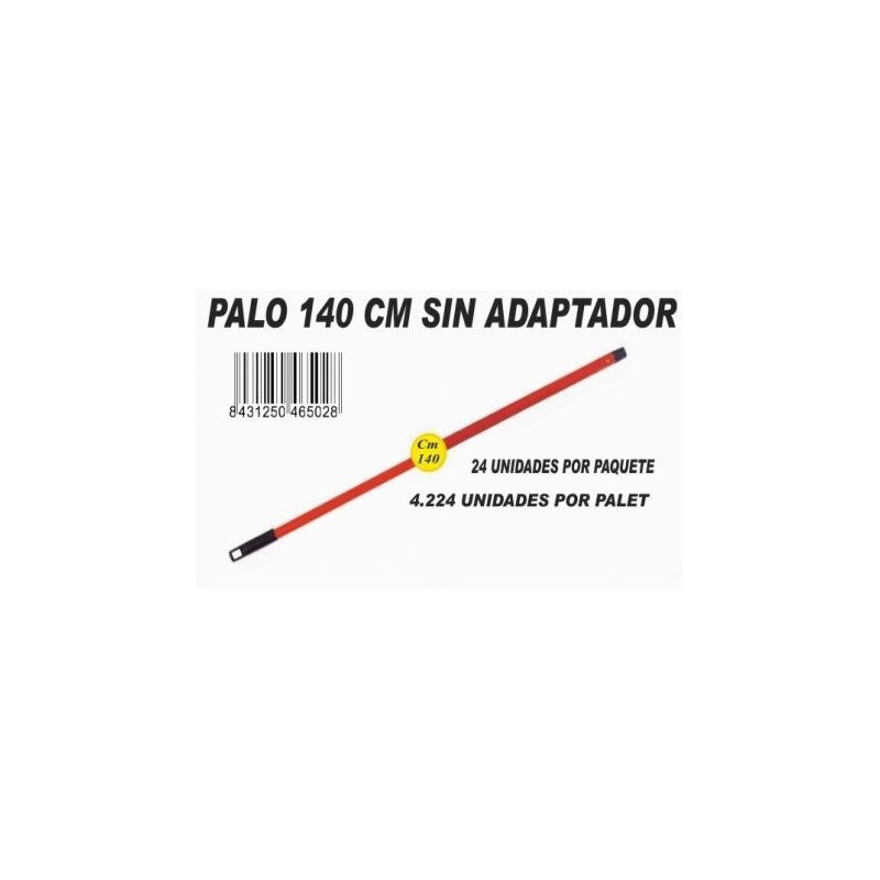 Palo Metálico Rojo 140Cm - Proveedor Lavandería Industrial