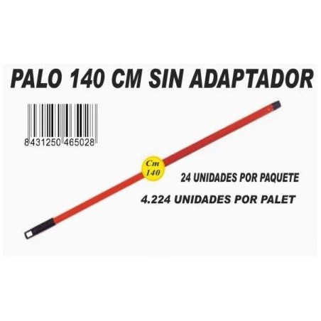 Palo Metálico Rojo 140Cm - Proveedor Lavandería Industrial