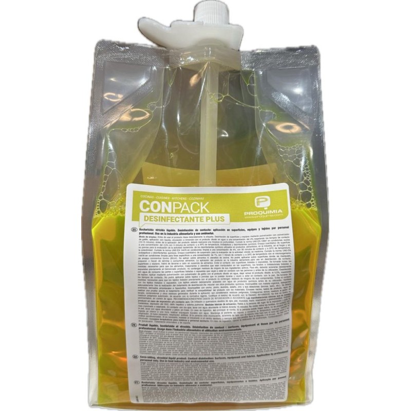 Conpack Desinfectante Plus 2x1,5 L. - Proveedor Lavandería Industrial