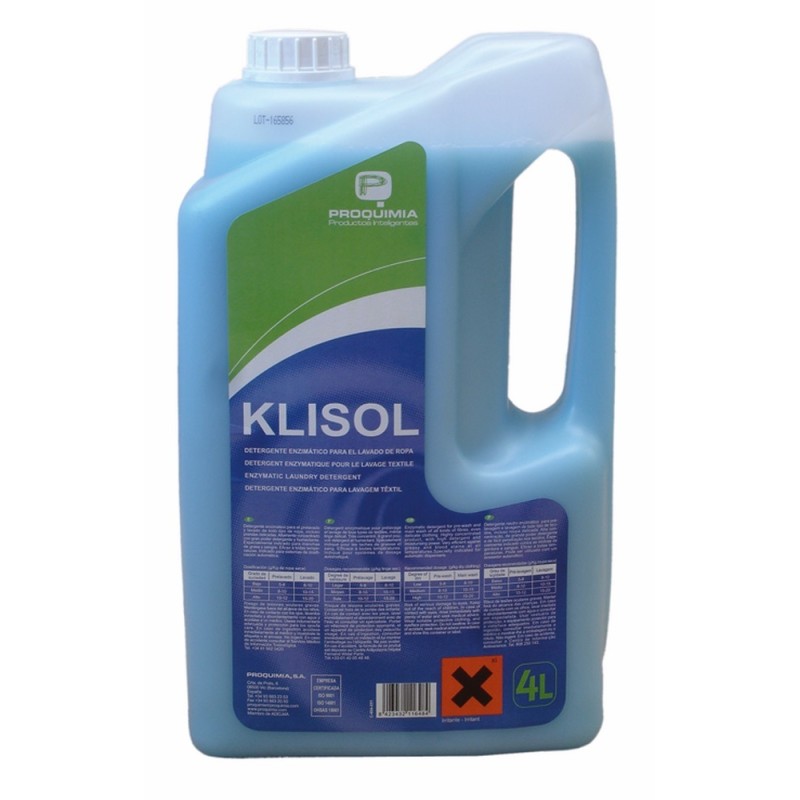 Detergente Liquido Klisol Eco 4 L. - Proveedor Lavandería Industrial