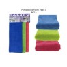 Paño Microfibra Multiusos 30x40 Teck Pack 3 color - Proveedor Lavandería Industrial