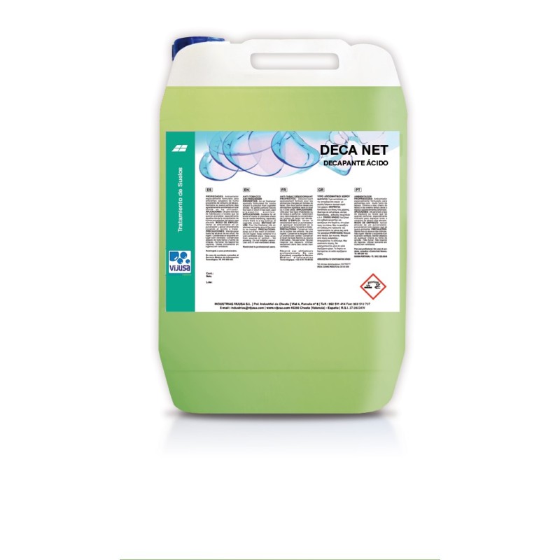 Decapante Suelos Ácido Deca Net 5 L. - Proveedor Lavandería Industrial