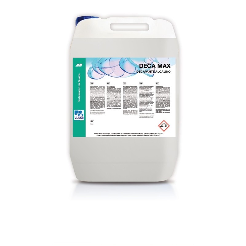 Decapante Suelos Alcalino Deca Max 5 L. - Proveedor Lavandería Industrial