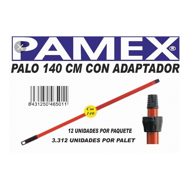 Palo Metálico 140Cm Con Adaptador - Proveedor Lavandería Industrial