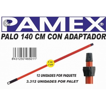 Palo Metálico 140Cm Con Adaptador - Proveedor Lavandería Industrial