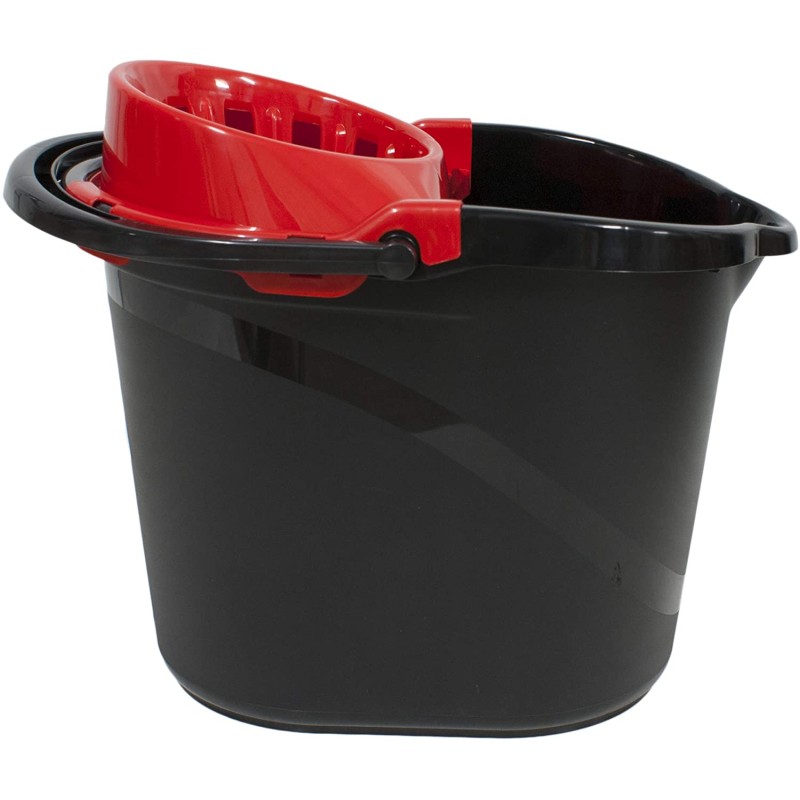 Cubo 15L One Negro Con Escurridor - Proveedor Lavandería Industrial