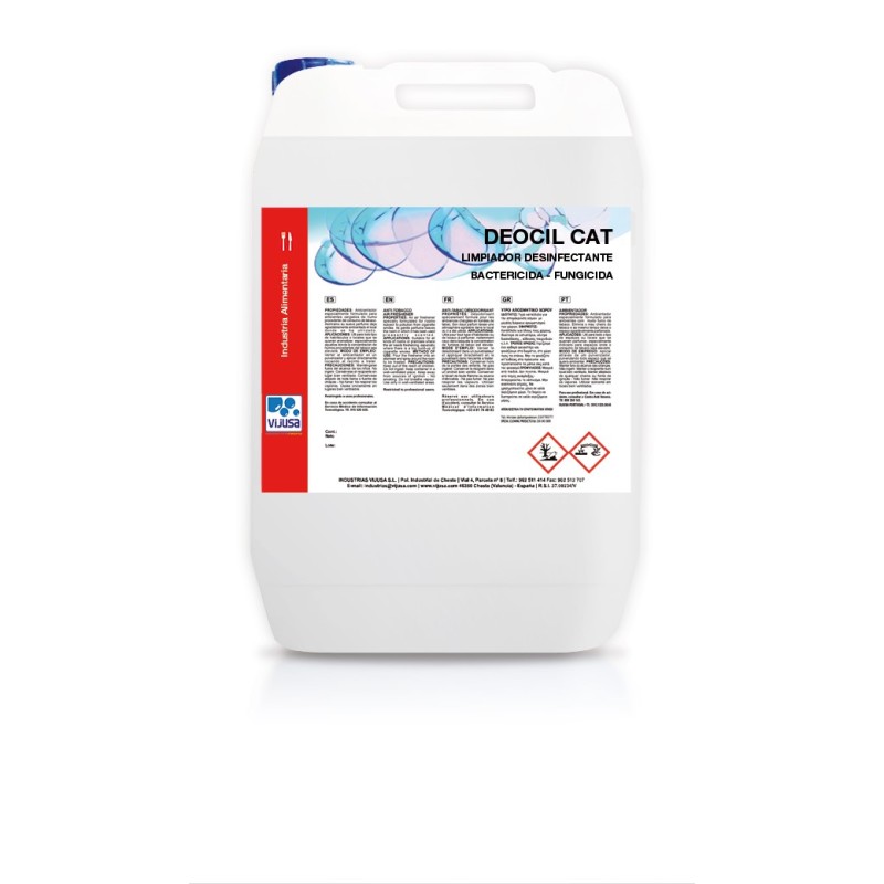 Desinfectante Virucida Deocil Cat 5 L. - Proveedor Lavandería Industrial