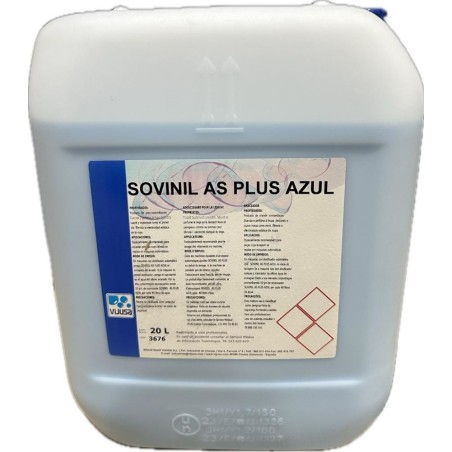 Suavizante Azul Perfumado Sovinil As Plus 20 L. - Proveedor Lavandería Industrial