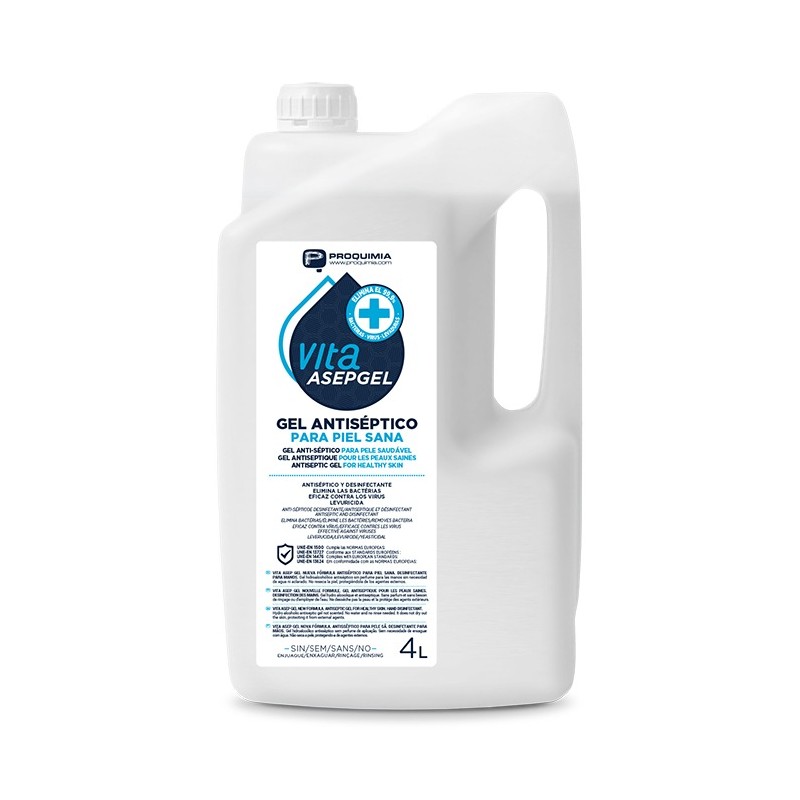 Gel Hidroalcoholico Asepgel 4L - Proveedor Lavandería Industrial