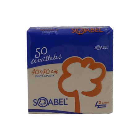 Servilleta 2C 40X40 Punta punta  Natural 1200und - Proveedor Lavandería Industrial