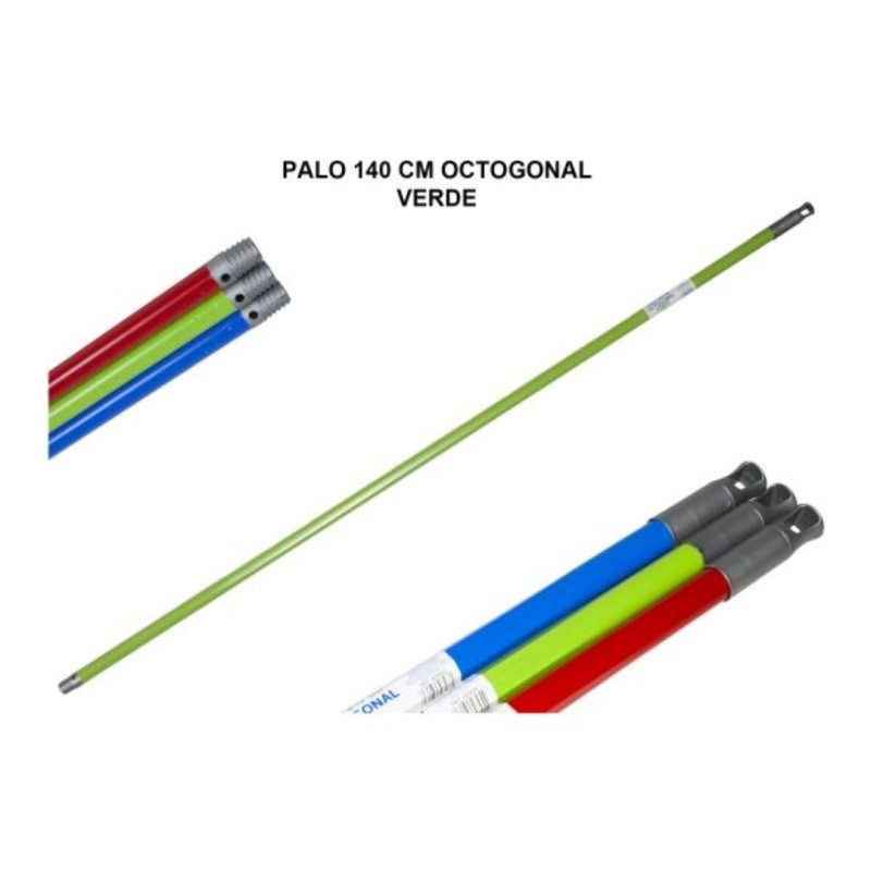 Palo Octogonal 1.40 cm Varios Colores. - Proveedor Lavandería Industrial