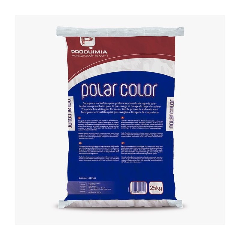 Detergente Solido Polar Color 25 kg. - Proveedor Lavandería Industrial