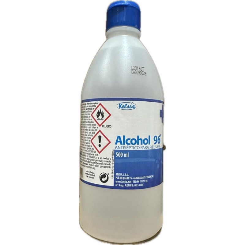 Alcohol 96% 500 Ml. - Proveedor Lavandería Industrial