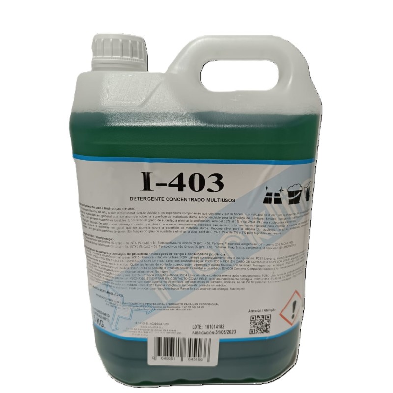 Detergente Concentrado Multiusos Tesis 5L. - Proveedor Lavandería Industrial