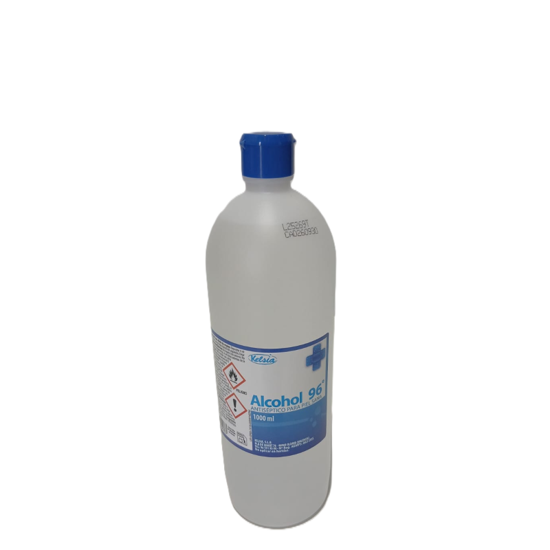 Alcohol Etilico Kelsia 96º 1000 Ml. - Proveedor Lavandería Industrial