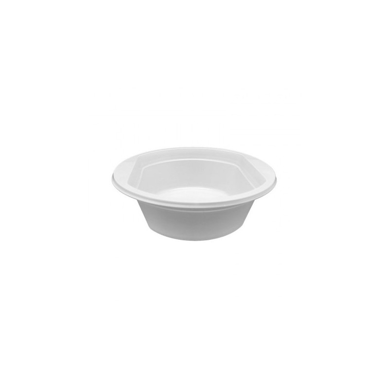 Plato Blanco Reutilizable Hondo 220 MM, 25 Ud - Proveedor Lavandería Industrial