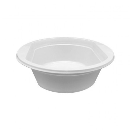 Plato Blanco Reutilizable Hondo 220 MM, 25 Ud - Proveedor Lavandería Industrial