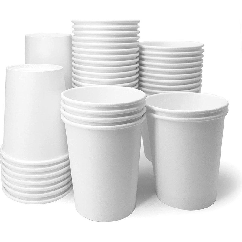 Vasos Papel carton Blanco 200 Ml. 50 U. - Proveedor Lavandería Industrial