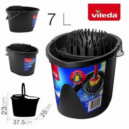 Cubo Fregona Vileda Gris 7 L. - Proveedor Lavandería Industrial