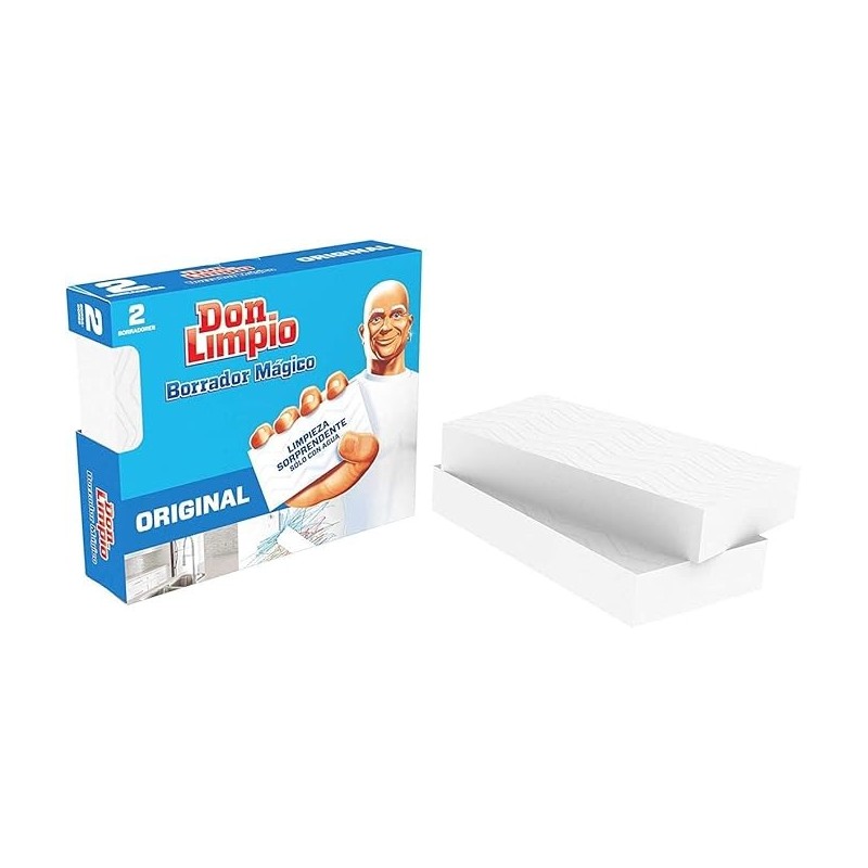 Esponja borrador mágico don limpio pack 2 unidades - Proveedor Lavandería Industrial