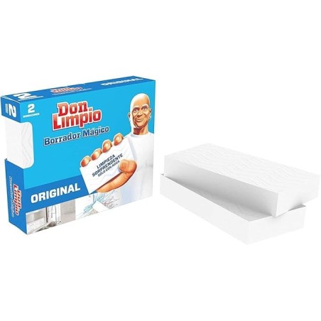 Esponja borrador mágico don limpio pack 2 unidades - Proveedor Lavandería Industrial
