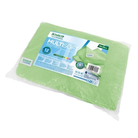 Paños Microfibras Bayeco 30X40 Verde Pack 12 Und. - Proveedor Lavandería Industrial