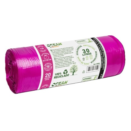 B.Basura Rosa 55x60 G130 Autocierre 20R/50Caja - Proveedor Lavandería Industrial