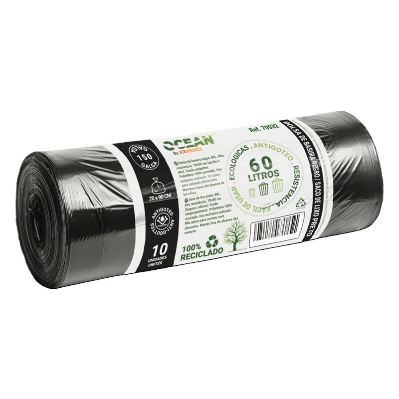 B.Basura Negra 70x90 G100 10R/35Caja - Proveedor Lavandería Industrial