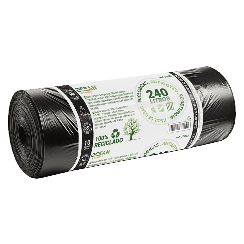 B.Basura Negra 115x150 G140 10R/12Caja - Proveedor Lavandería Industrial