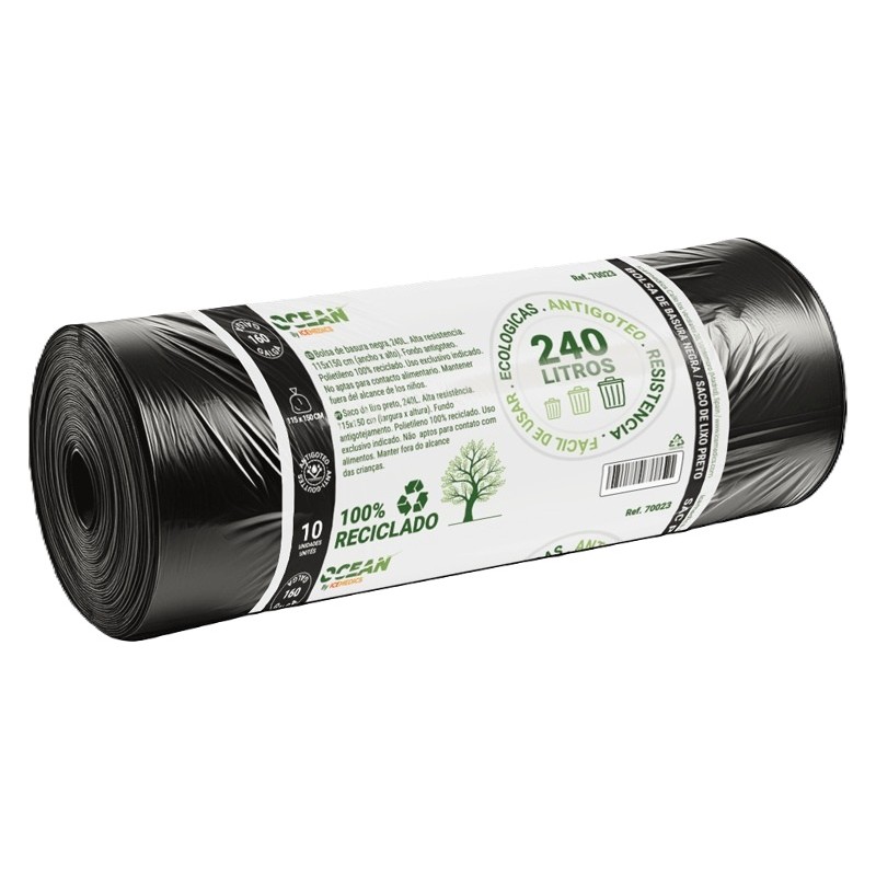 B.Basura Negra 115x150 G160 10R/12Caja - Proveedor Lavandería Industrial