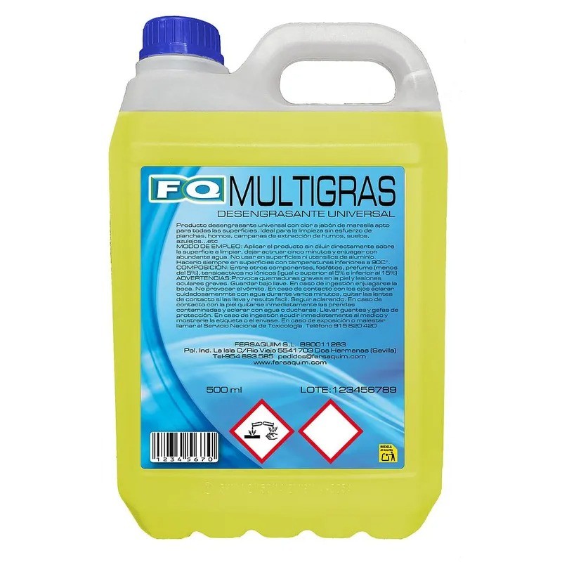 Desengrasante Universal Multigras Olor Marsella 5L - Proveedor Lavandería Industrial