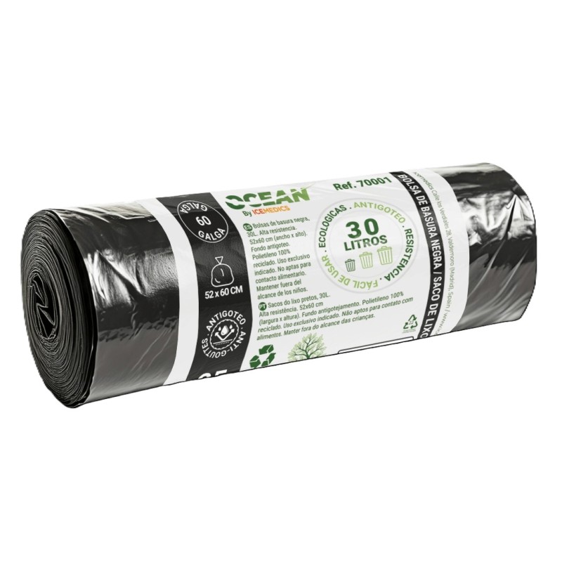 B.Basura Negra 52x60 G70 25R/40Caja - Proveedor Lavandería Industrial
