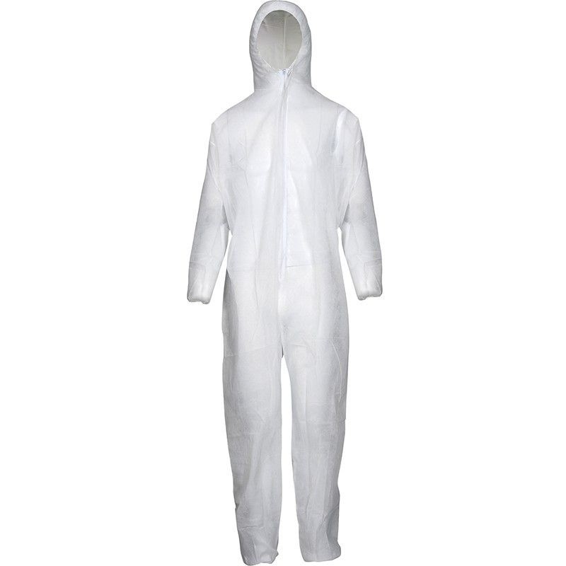 Traje Buzo Plastificado Con Capucha 65Gr - Proveedor Lavandería Industrial